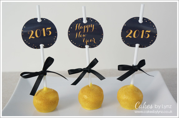 New Years Eve Gold Cake Pops Tutorial - Cakes By Lynz