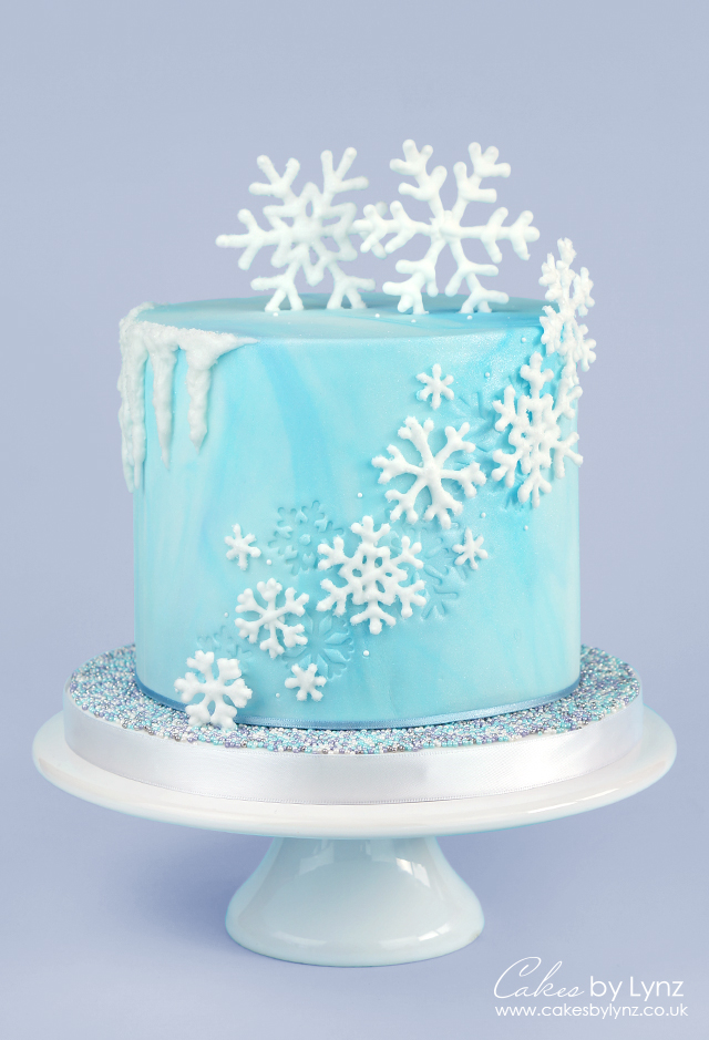 Frozen Snowflake Cake
