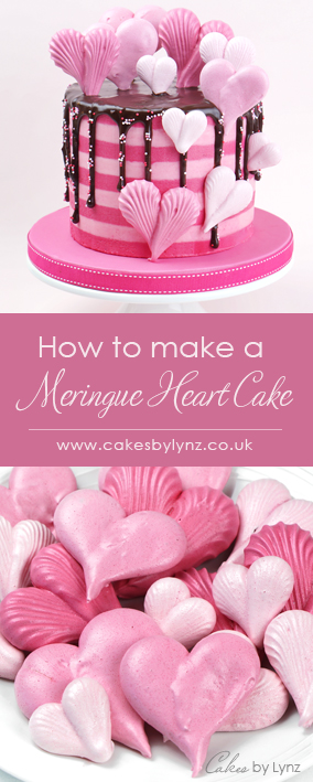 Valentines Meringue Heart Cake