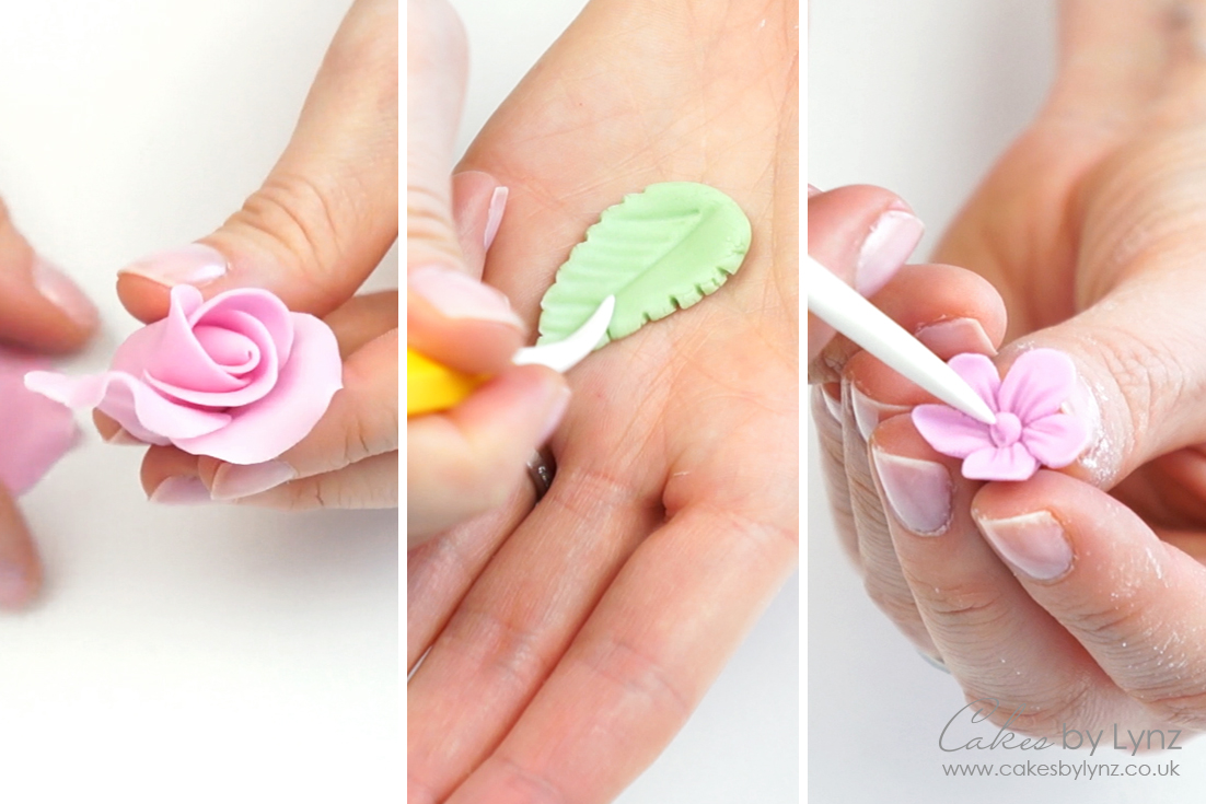 how to make basic fondant flowers for cupcakes
