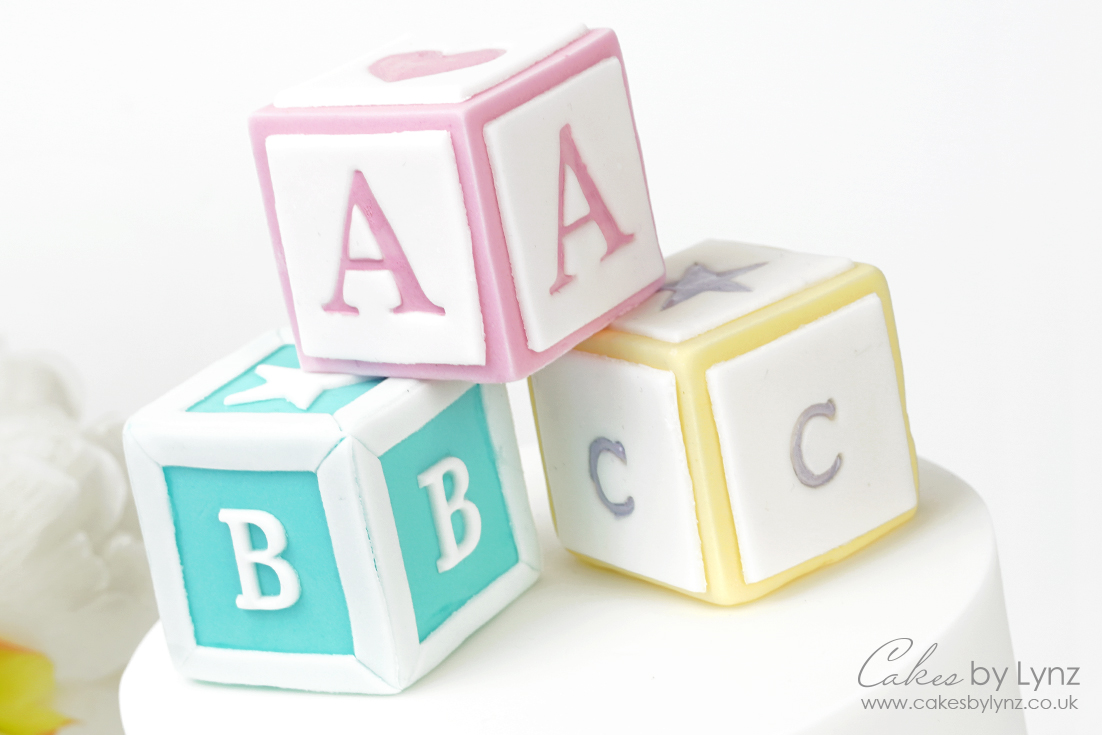 How to make fondant baby blocks for your cakes