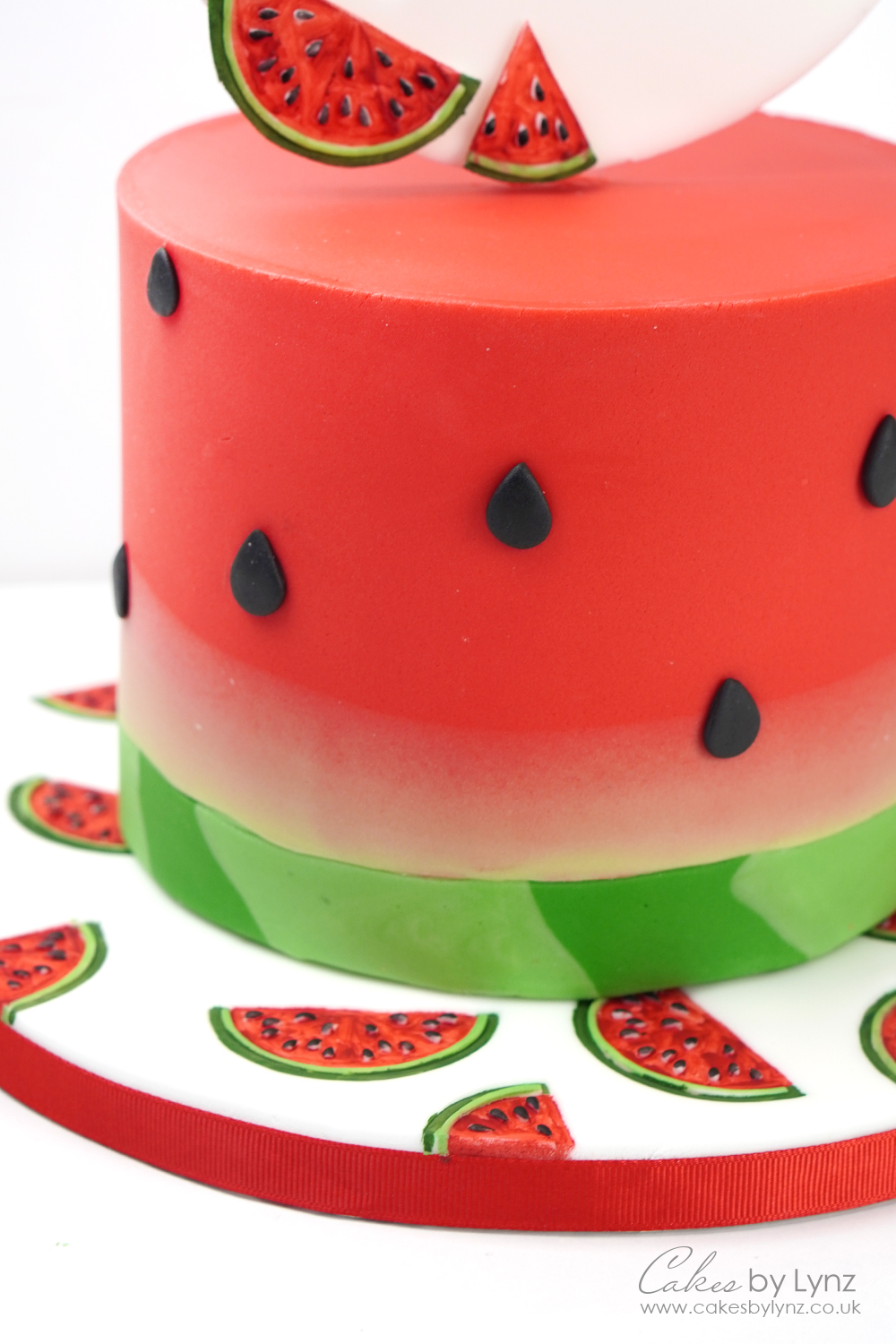 watermelon fondant cake tutorial