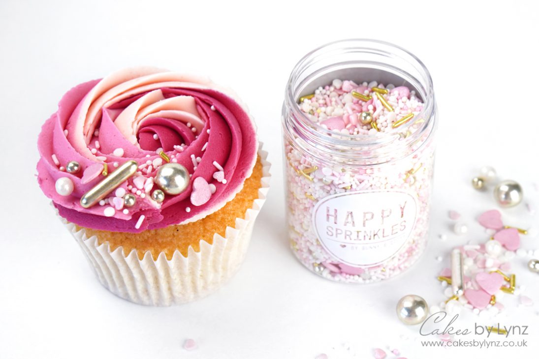 princess diary happy sprinkles cupcake rosette