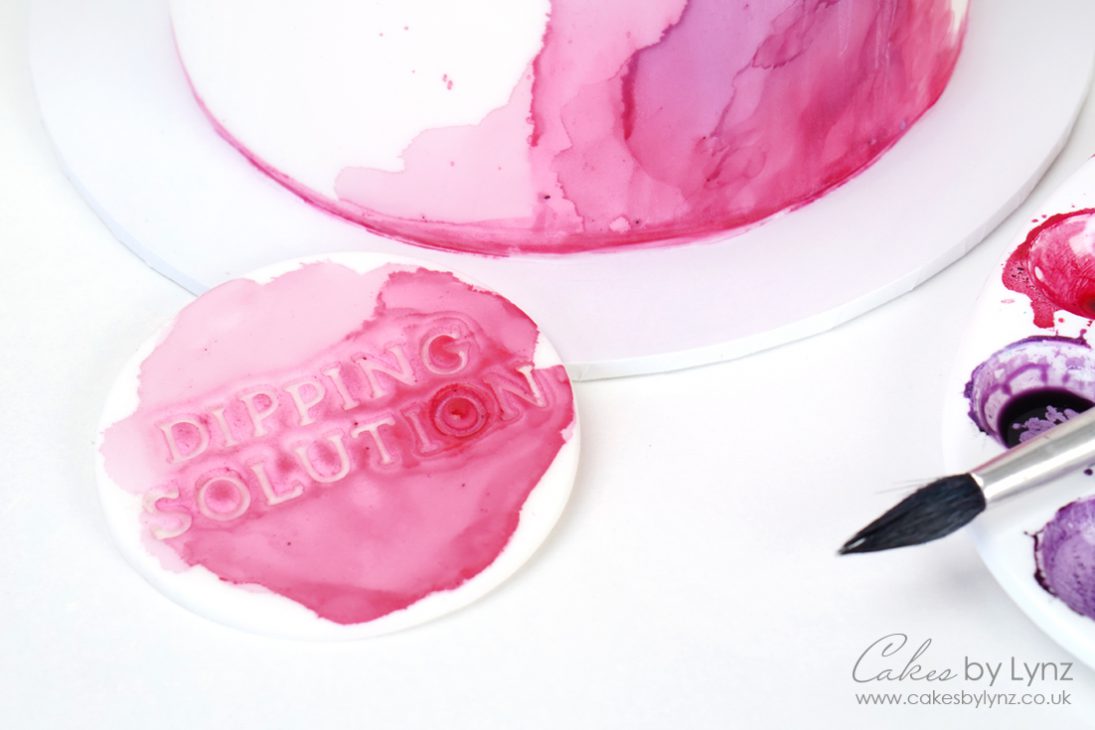 edible watercolour cake tutorial
