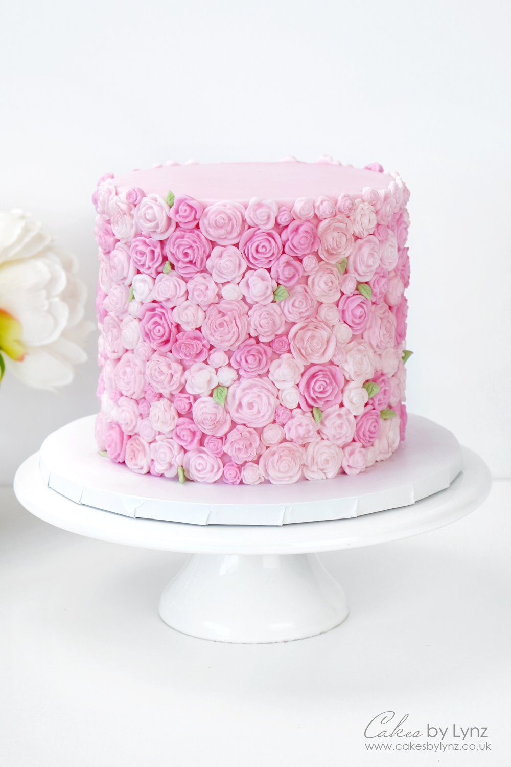 Rose texture cake design tutorial