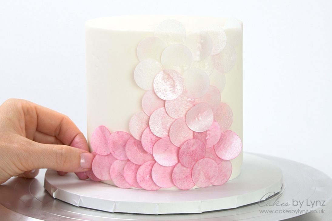 Wafer Paper confetti texture cake